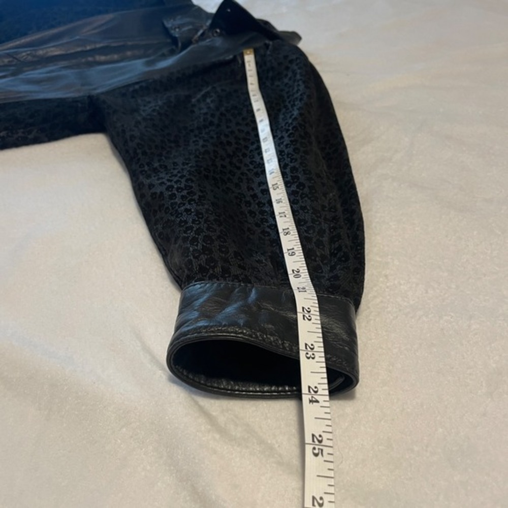 VTG Wilson's Leather Coat SZ XS Thinsulate Trench‎ Full Zip 80s 90s Animal Biker - Picture 11 of 17